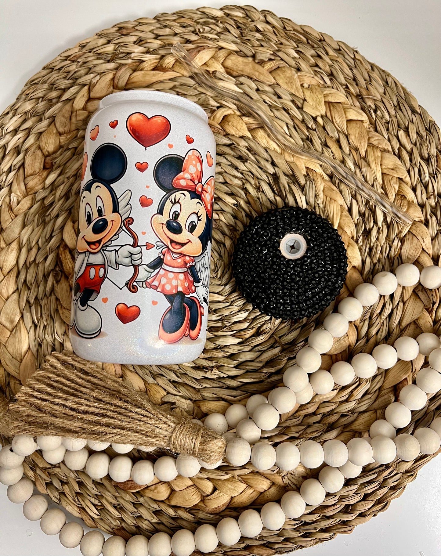 Minnie Valentine's glass cup