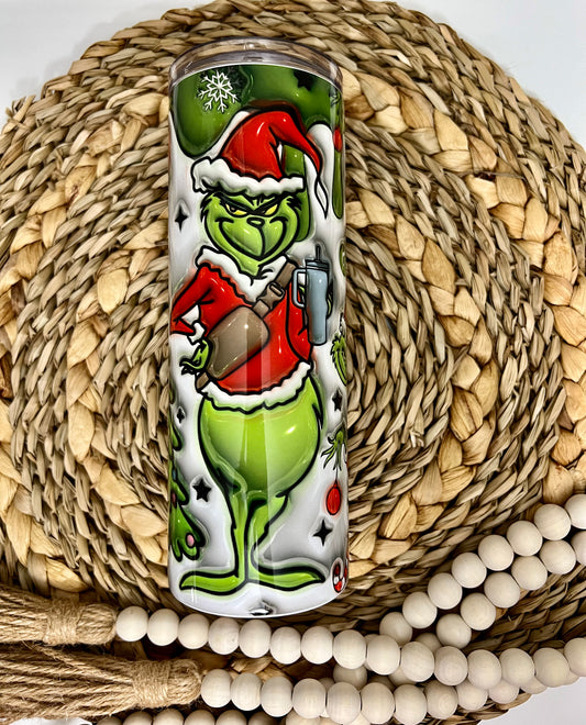 Grinch stainless steel tumbler