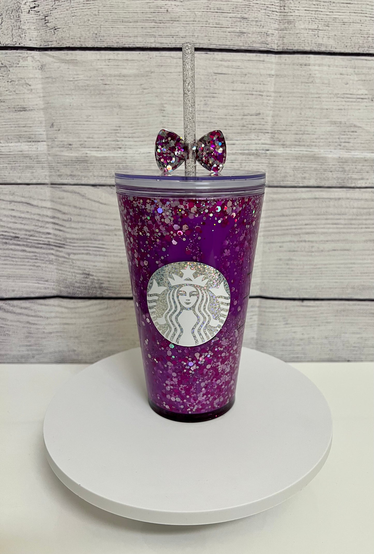 Purple Snowglobe tumbler